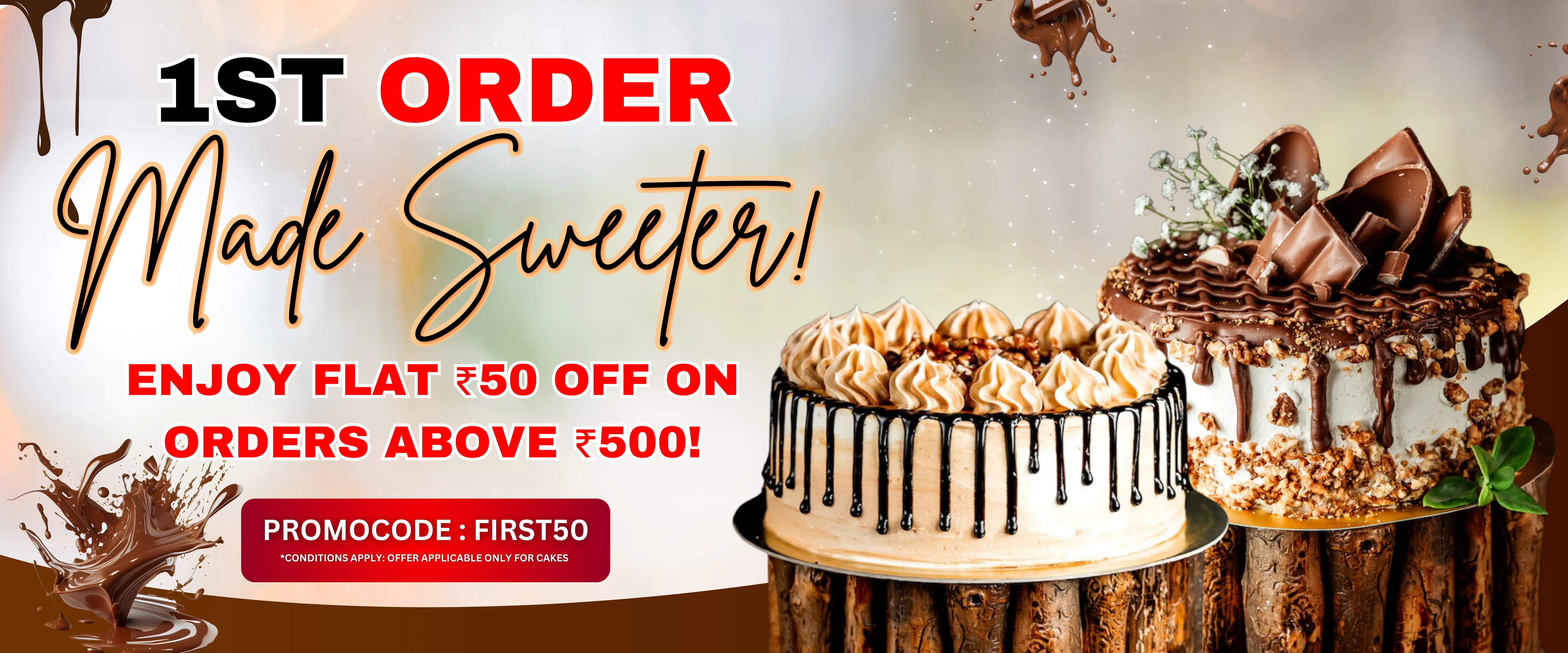 1st Order | Enjoy Flat Rs.50 Off On Orders Above Rs.500