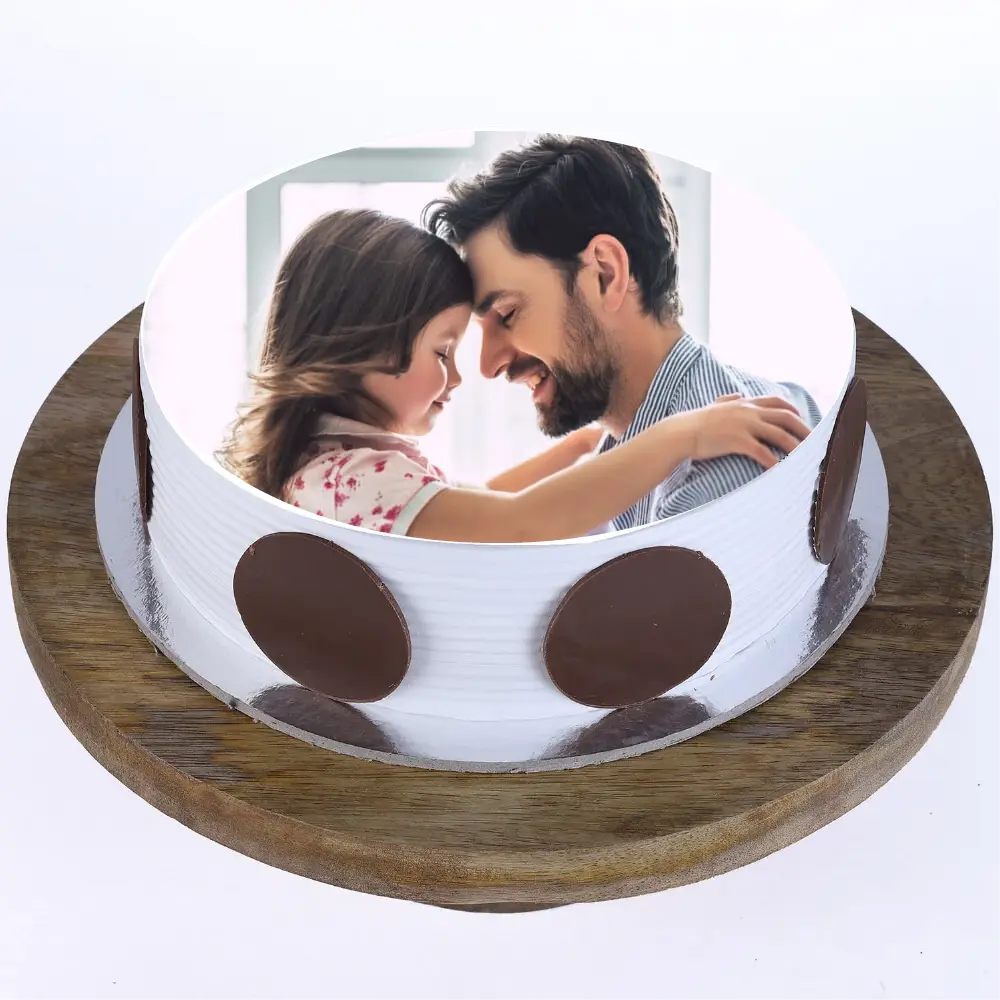 Best Dad Ever Truffle Photo Cake