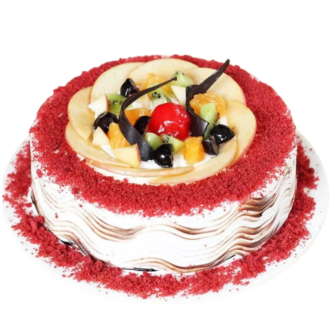 Sugar-free Red Velvet Fruit Cake