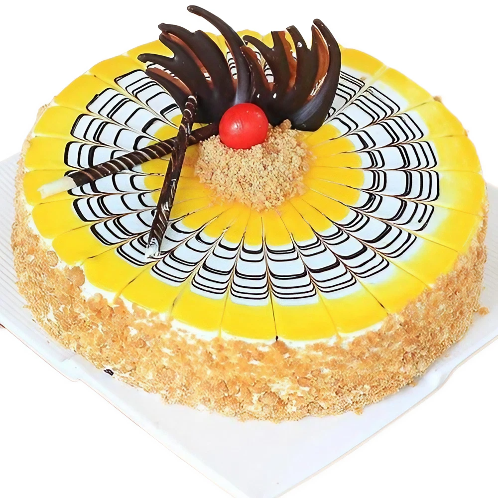Butterscotch & Pineapple Fusion Cake