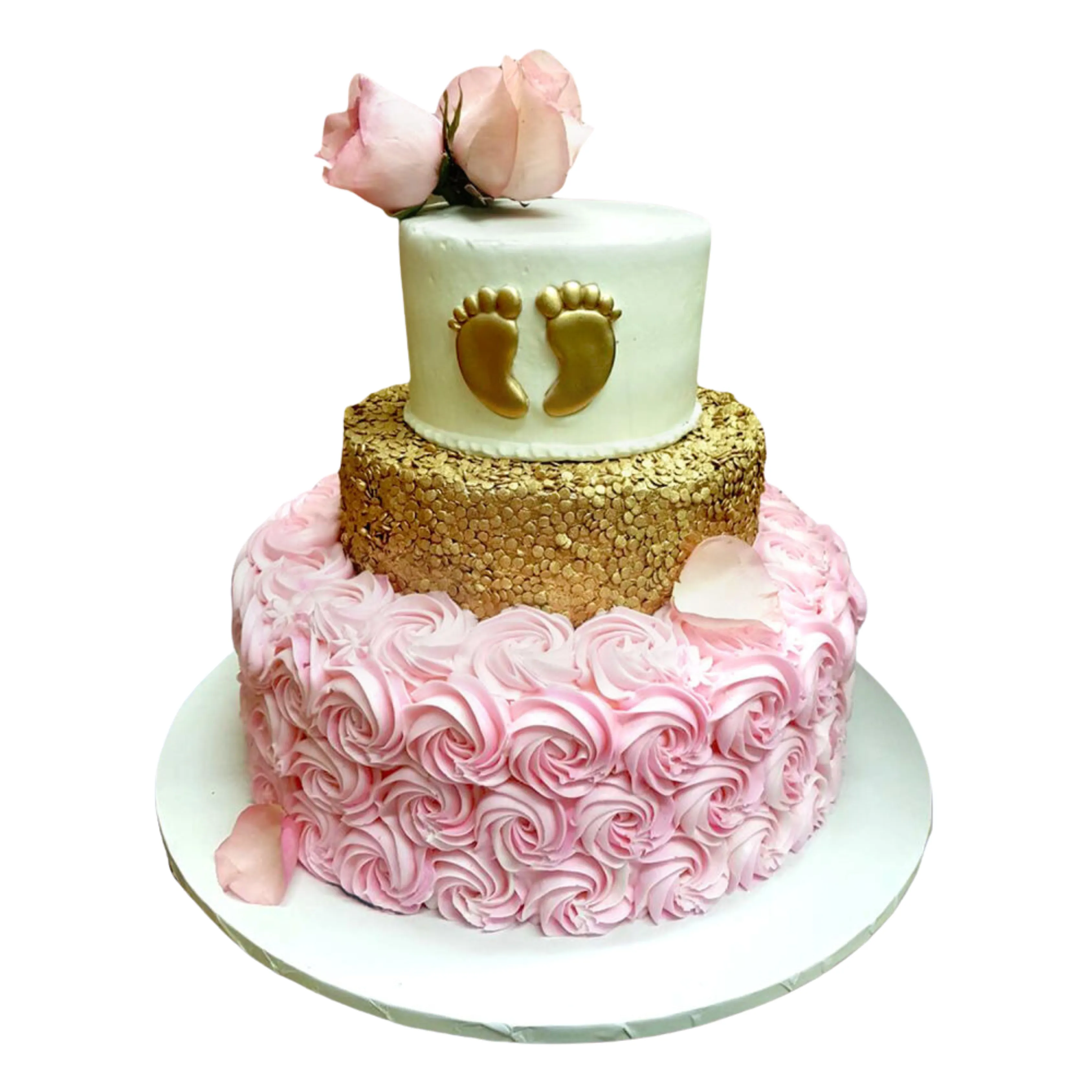 Fondant Strawberry Baby Shower Cake