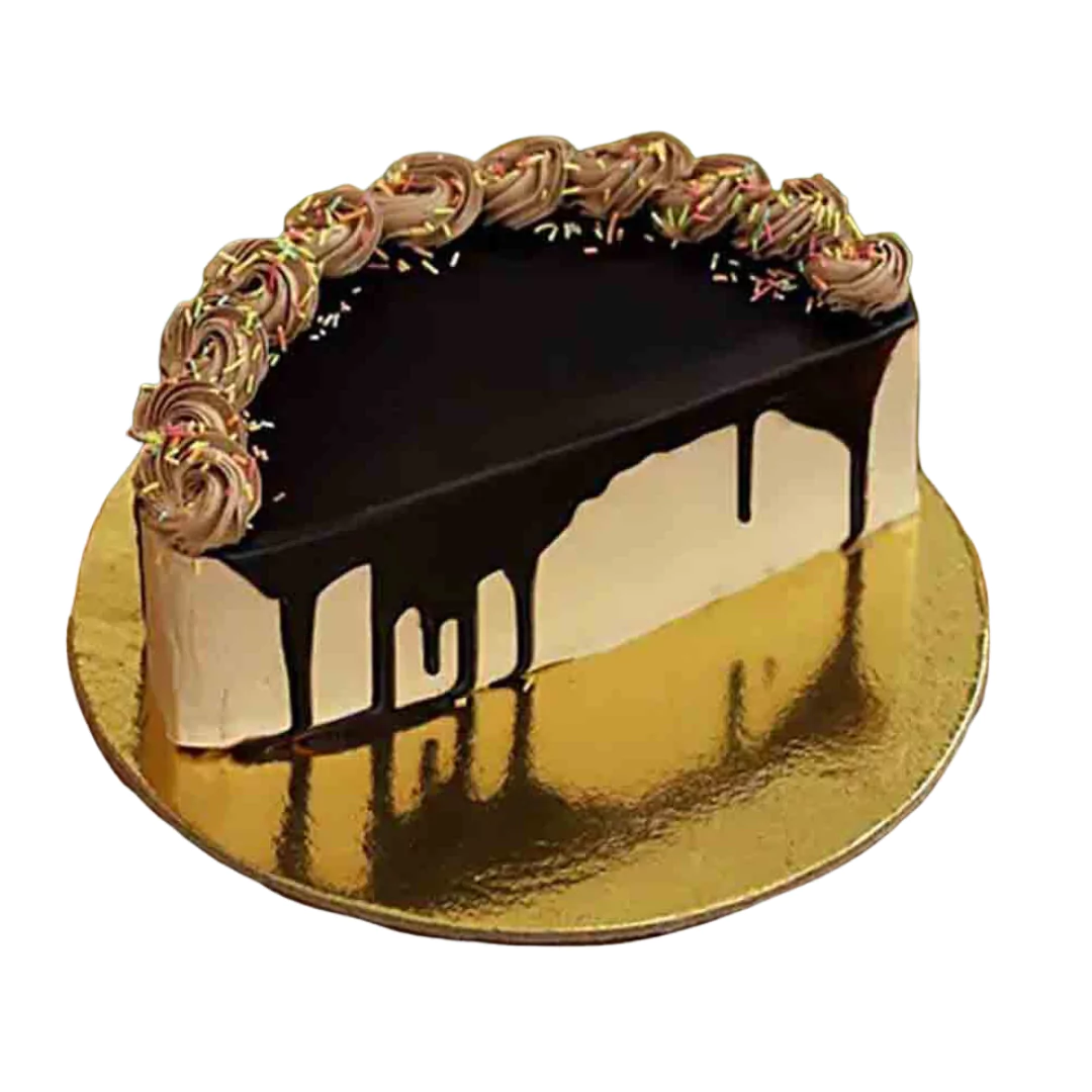 Half Chocolate Cake