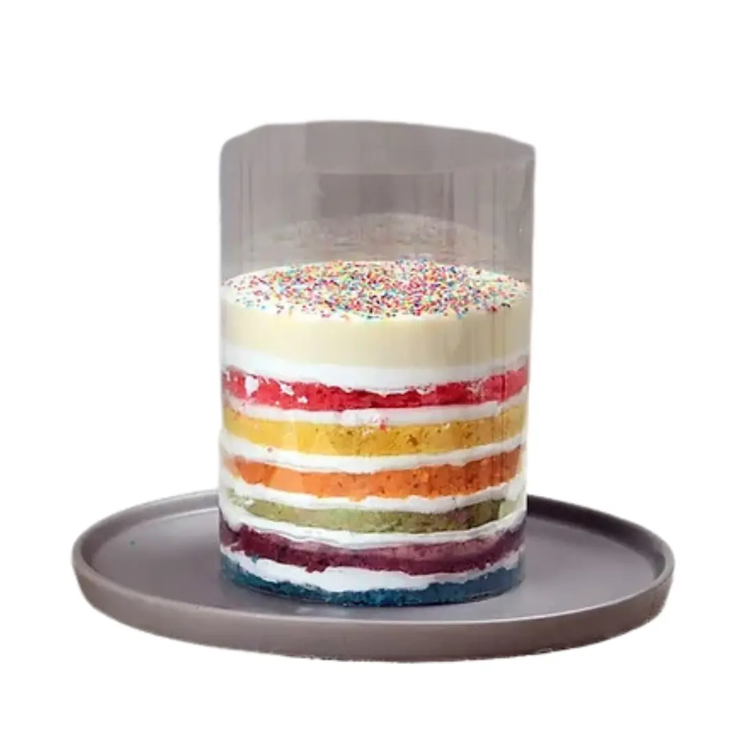Pull Me Up Rainbow Cake