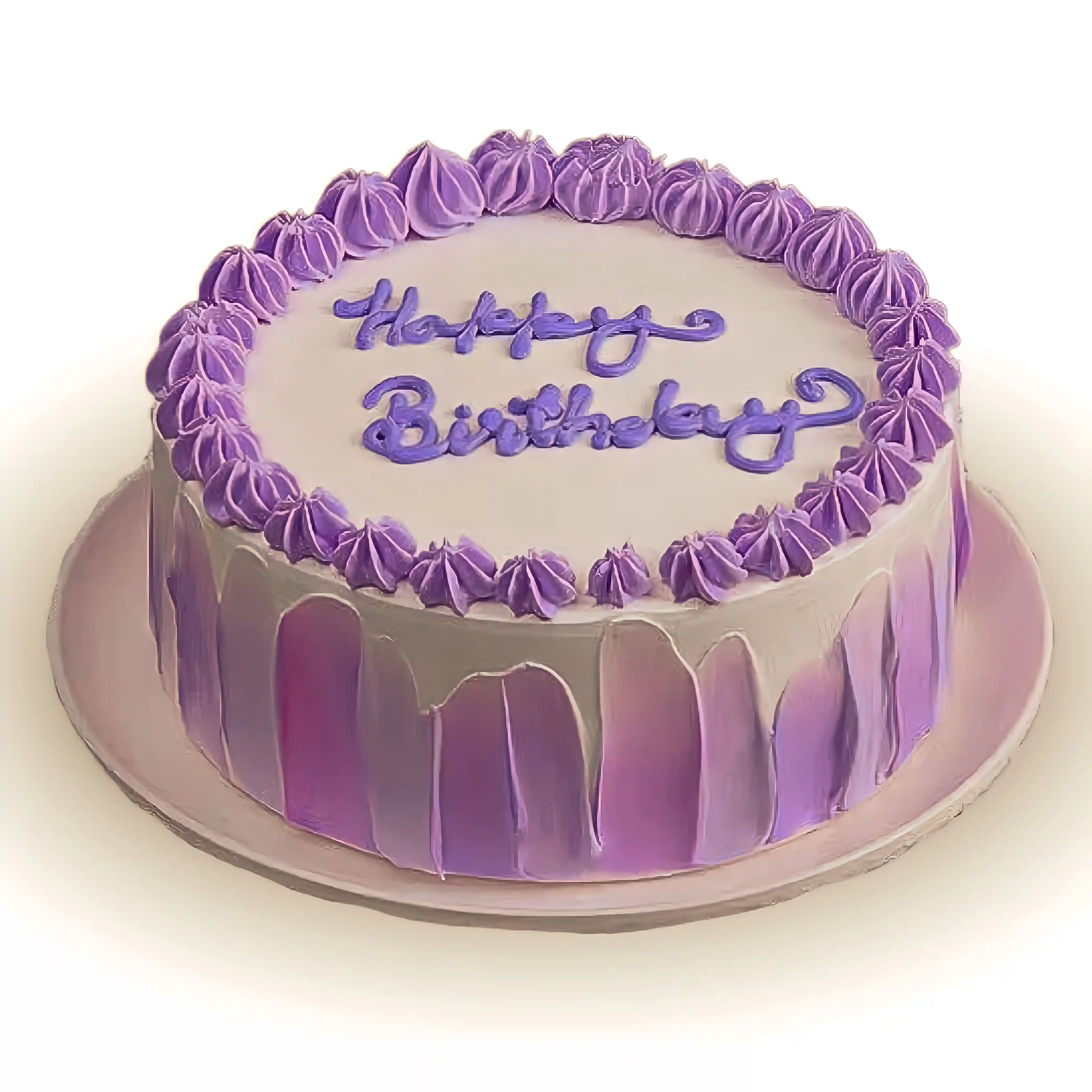 Floral Vanilla Cream Eggless Cake