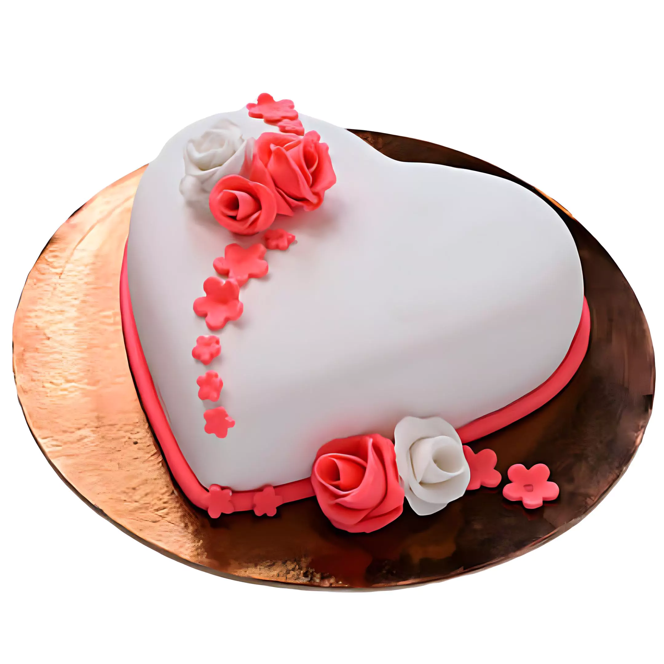 Heart Truffle Fondant Cake