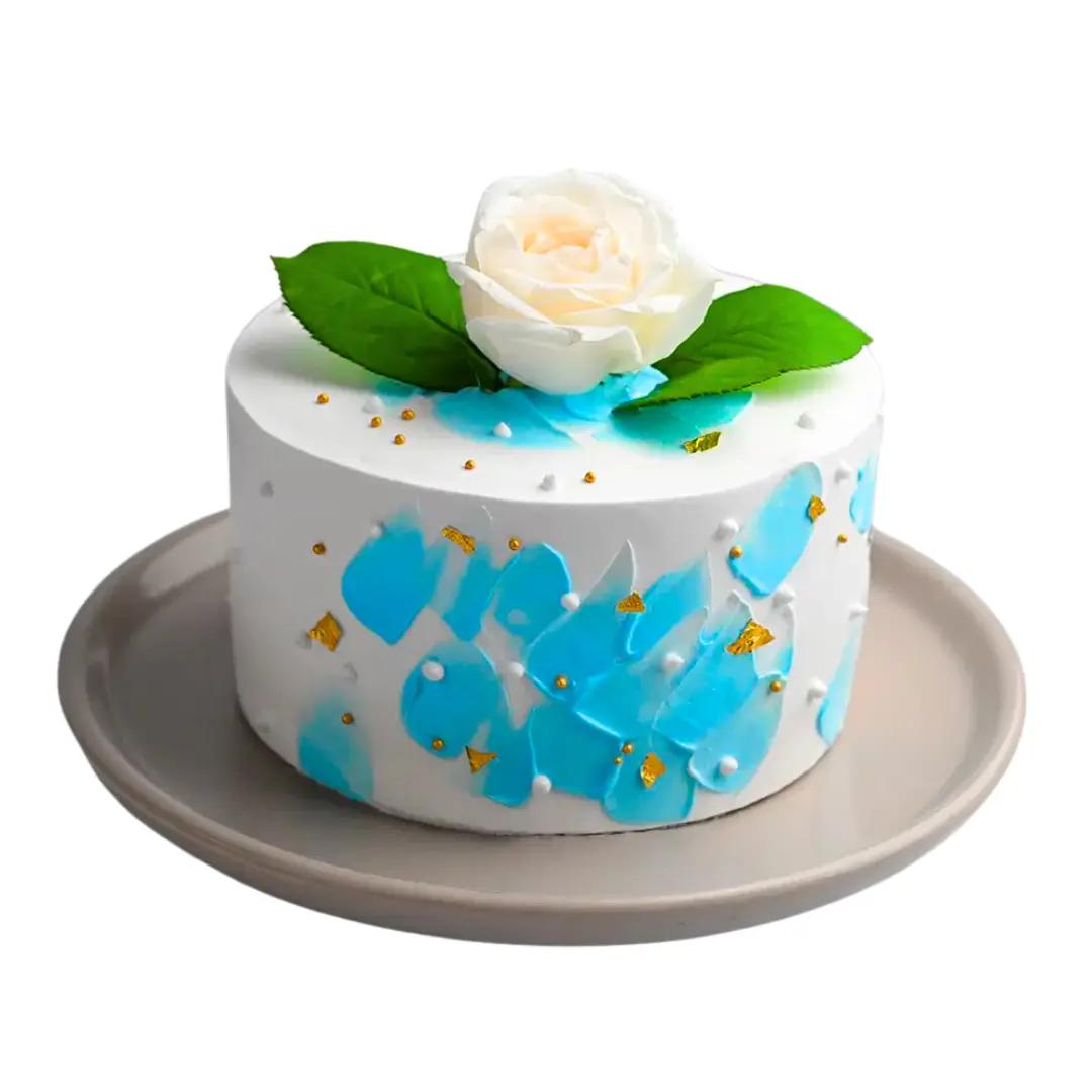 Dreamy Aqua Cream Cake