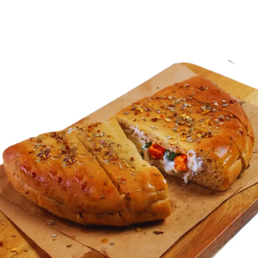 Paneer Tikka Stuffed Garlic Bread