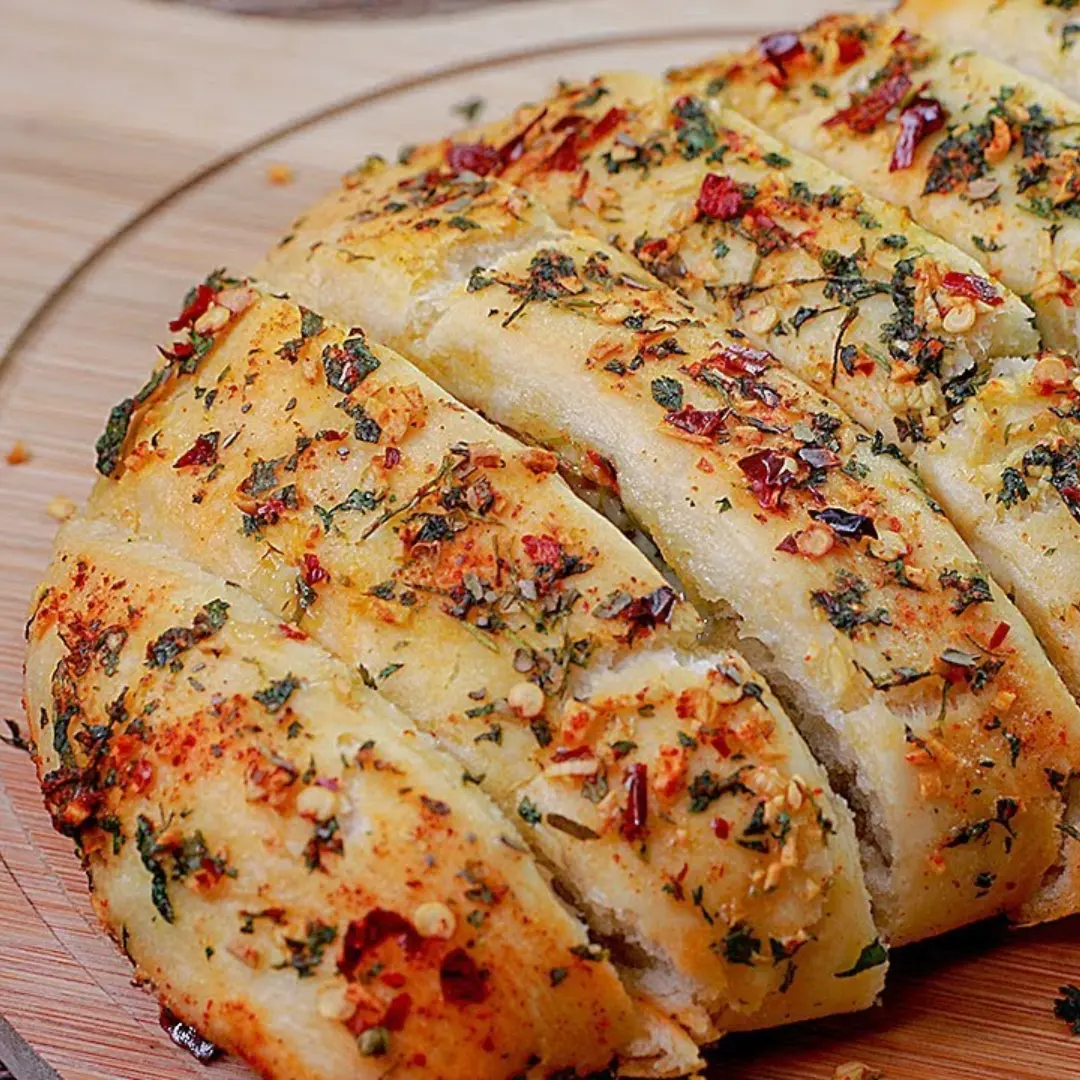Mushroom Jalapeno Stuffed Garlic Bread