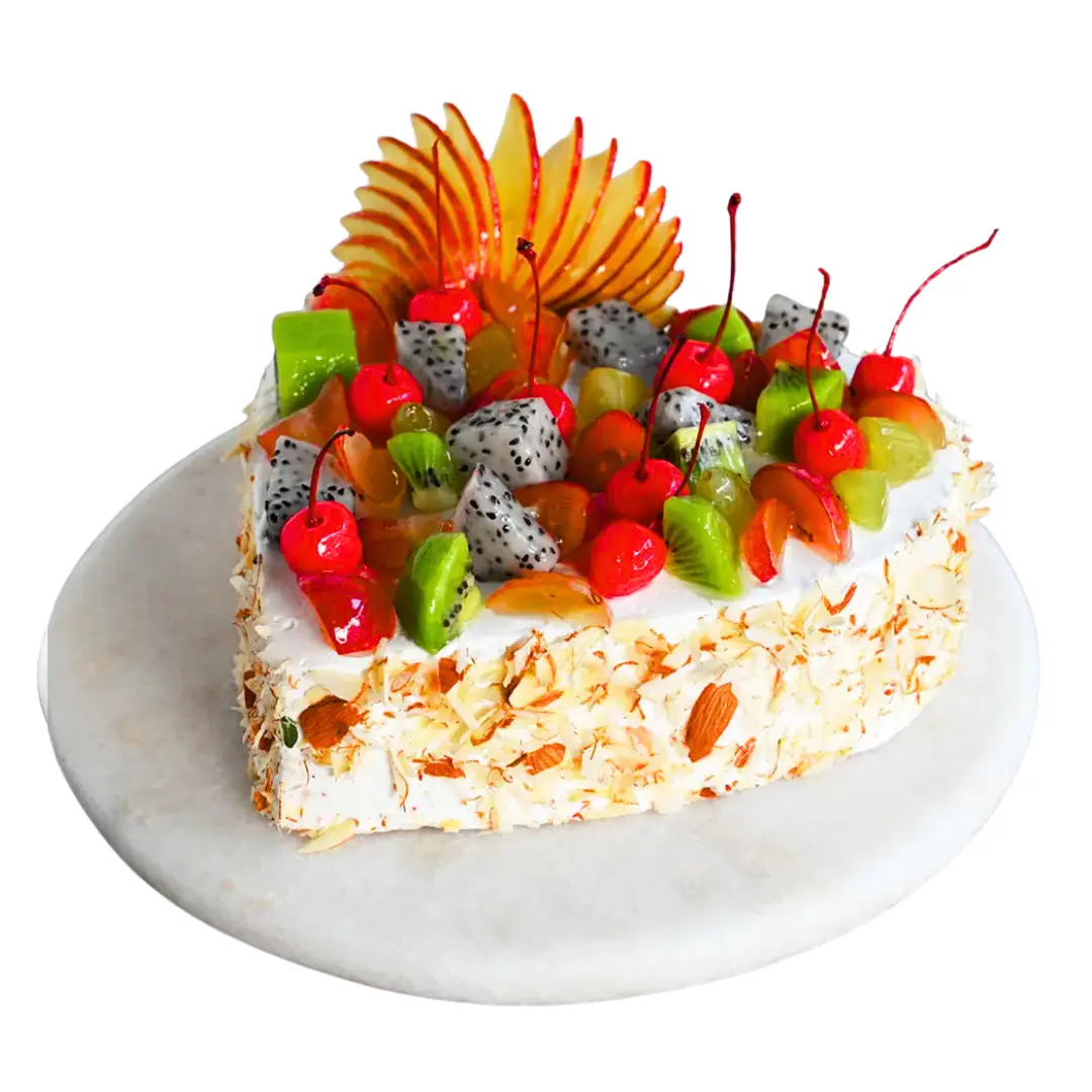 Heartfelt Fruit Fusion Cake