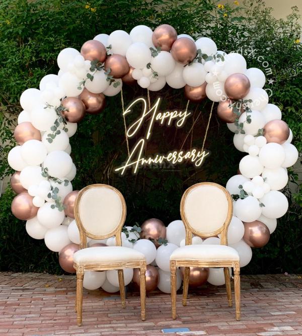 Ring Pastel Balloon Decoration