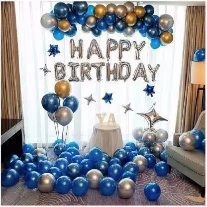 Blue Theme Balloon Decoration