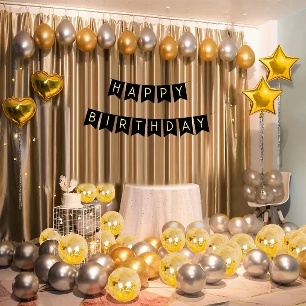 Special Golden Balloon Decoration