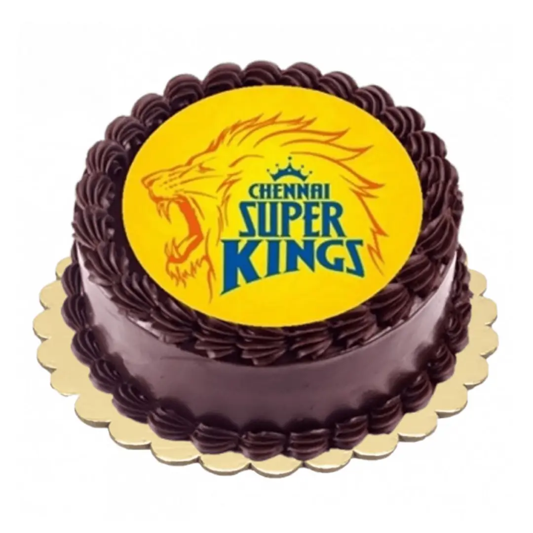 CSK Team Photo Cake