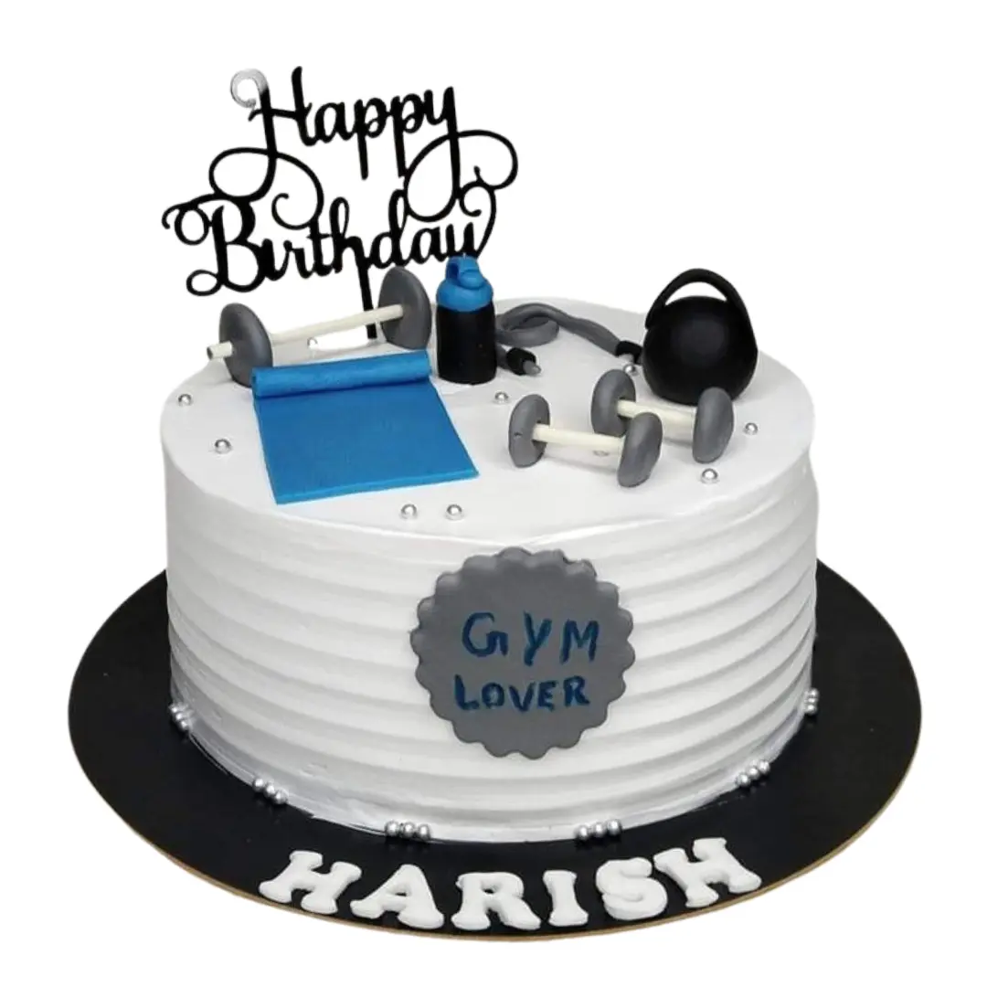 Gym Workout Theme Cake
