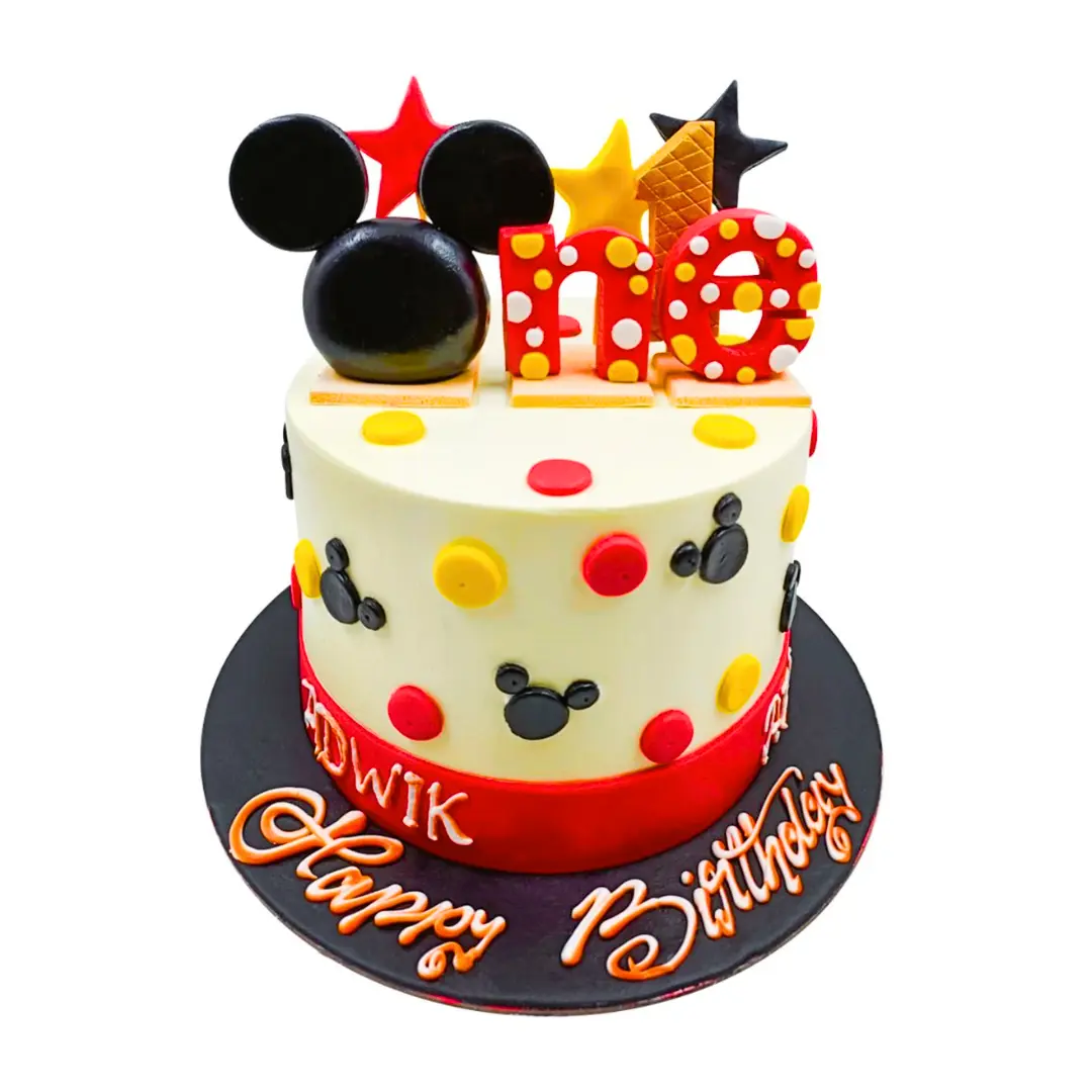 Mickey Mouse 1st Birthday Cake