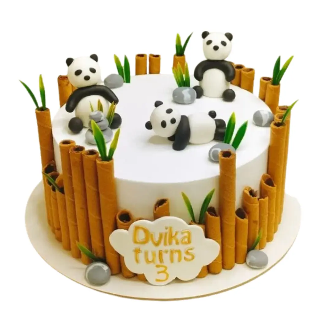 Panda Theme Cake