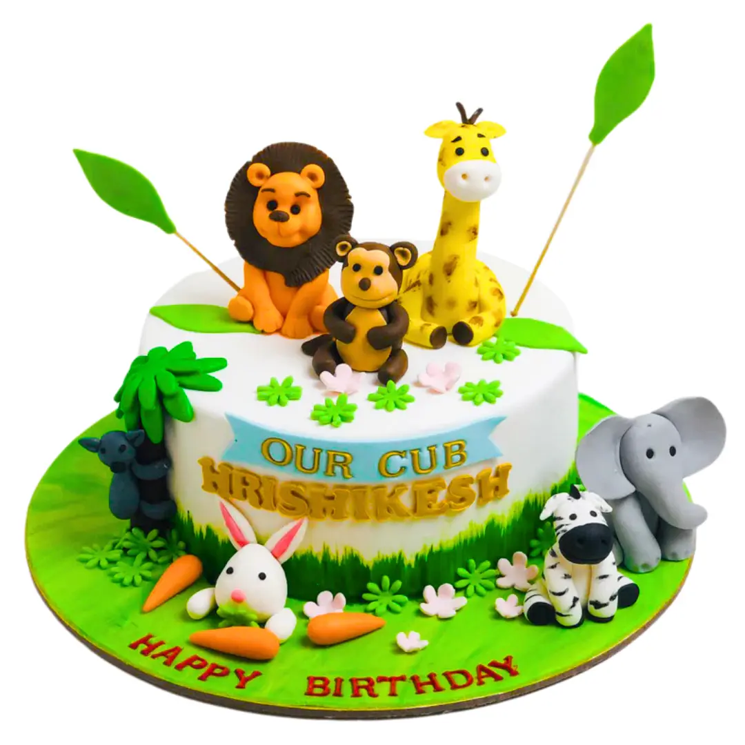 Jungle Animal Cake