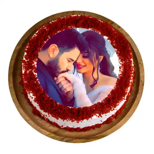 Red Velvet Photo Cake
