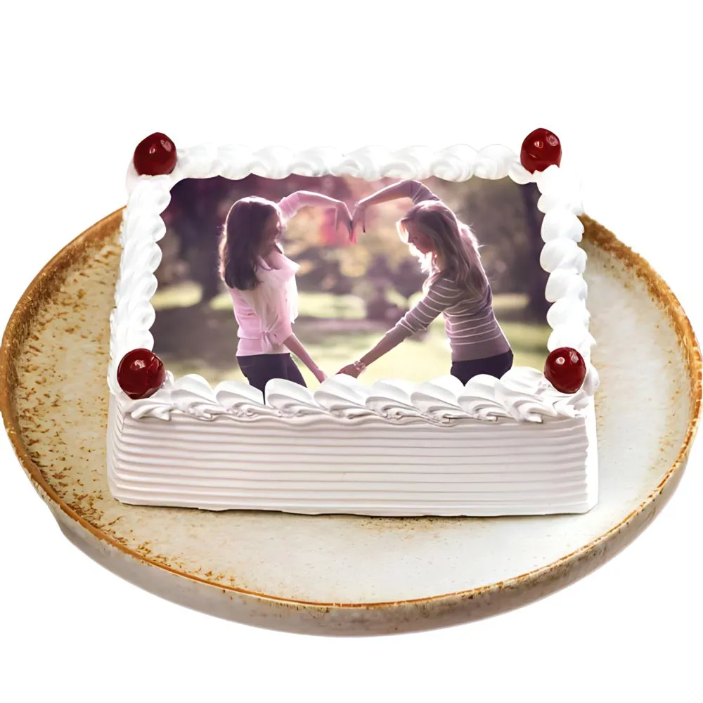 Pineapple Photo Cream Cake