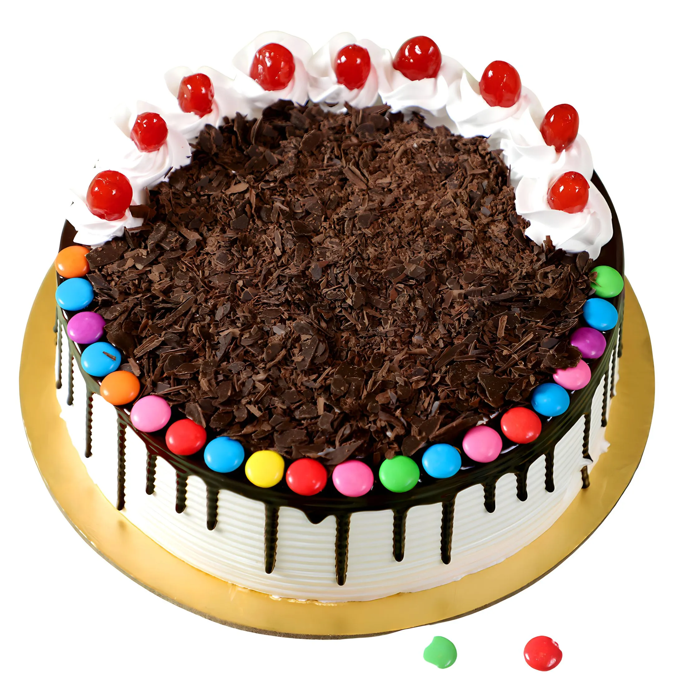 Eggless Chocolate Gems Delicious Cake