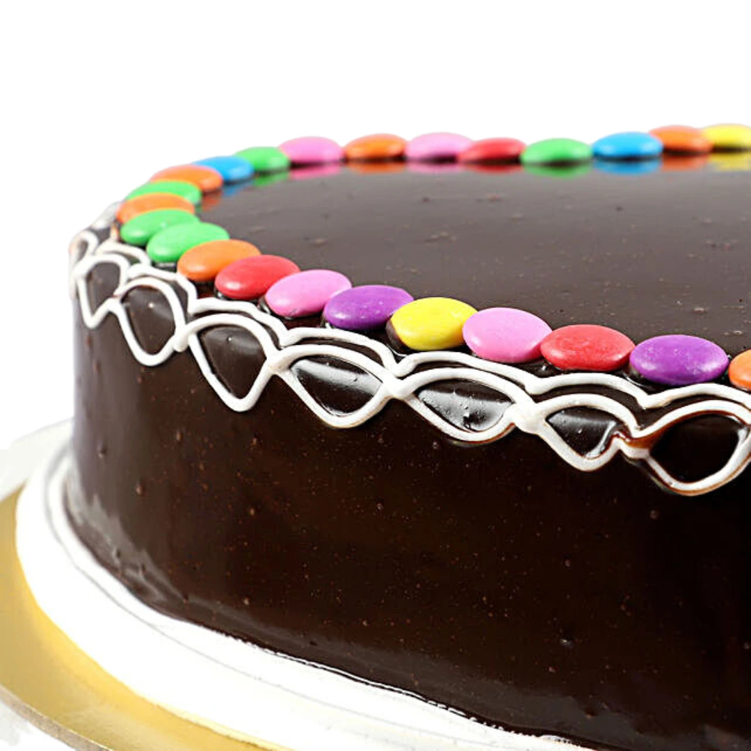 Sprinkled Gems Heart Shape Cake