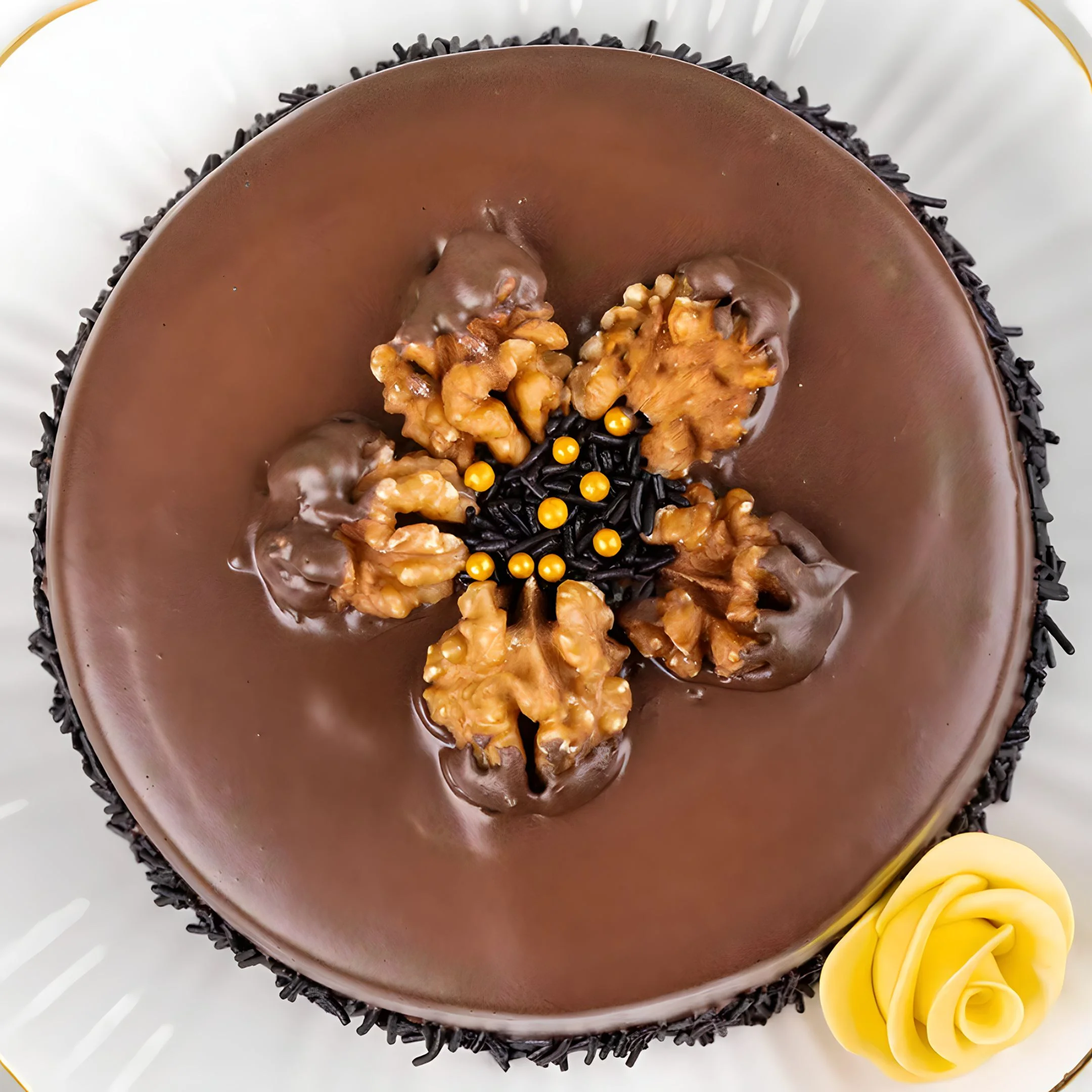 Sugar-Free Walnut Cake