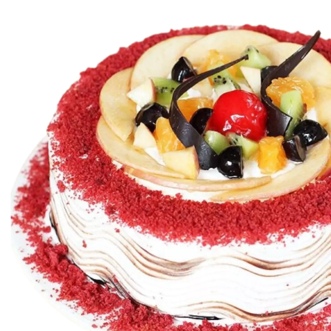 Sugar-free Red Velvet Fruit Cake