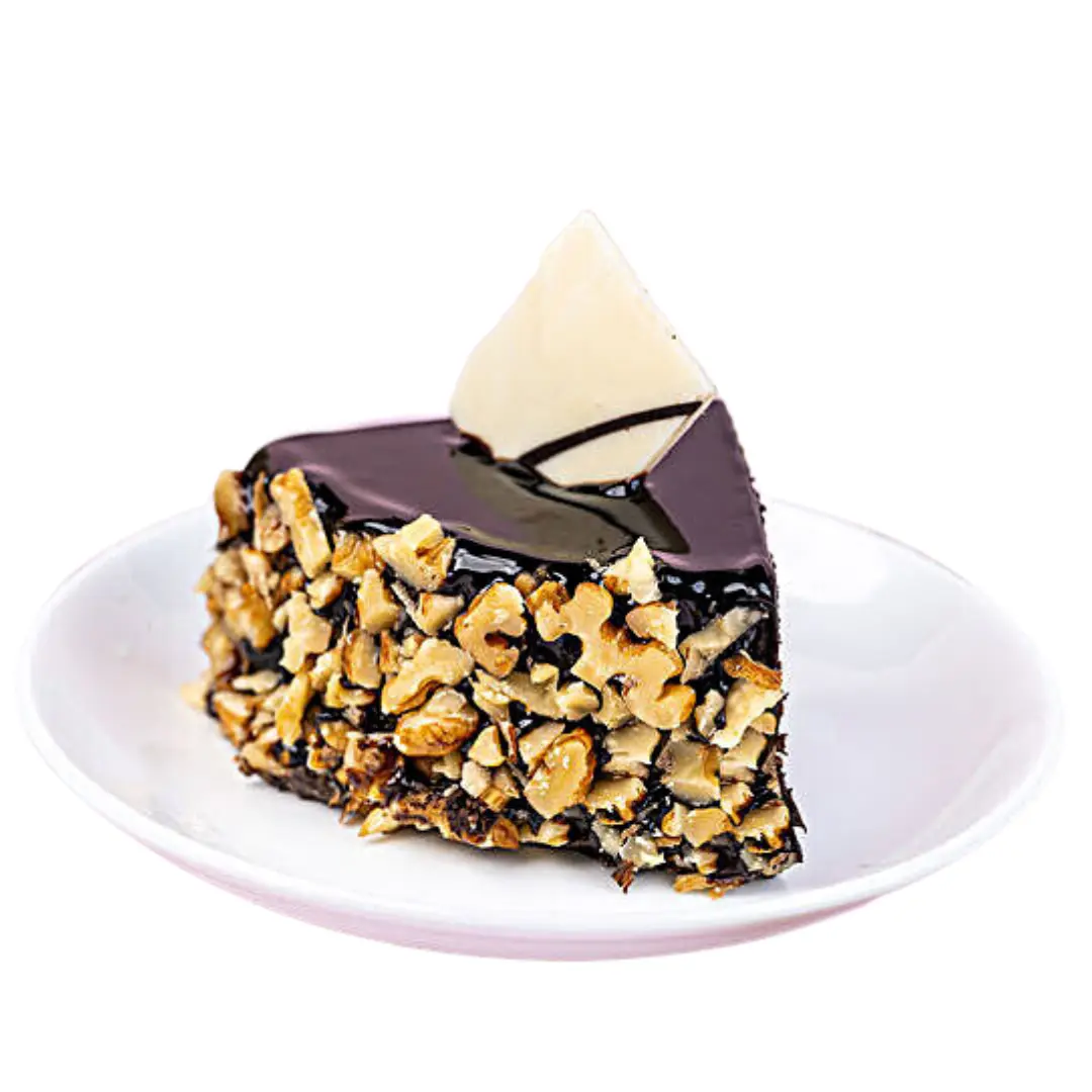 Chocolate Walnut Truffle Cake