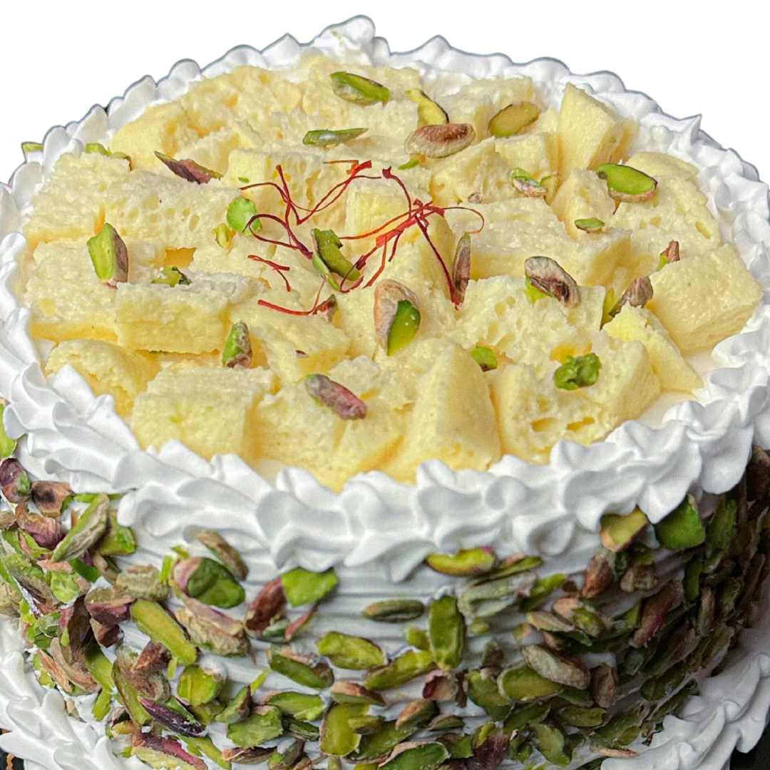 Rasmalai & Pista Fusion Cake
