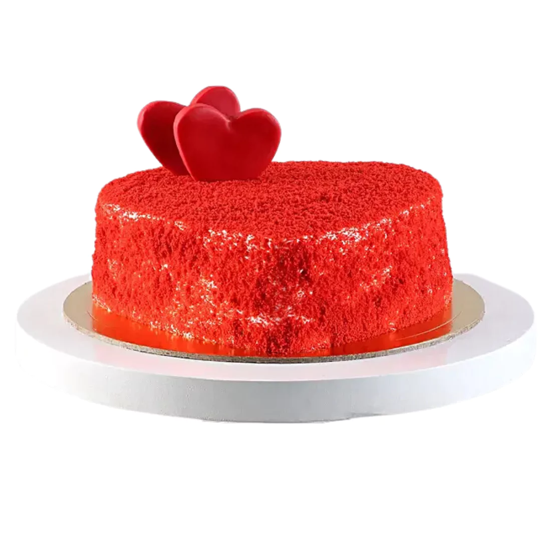Romantic Red Velvet Heart Cake