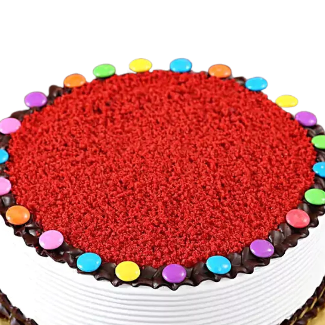 Colourful Gems Velvet Cake