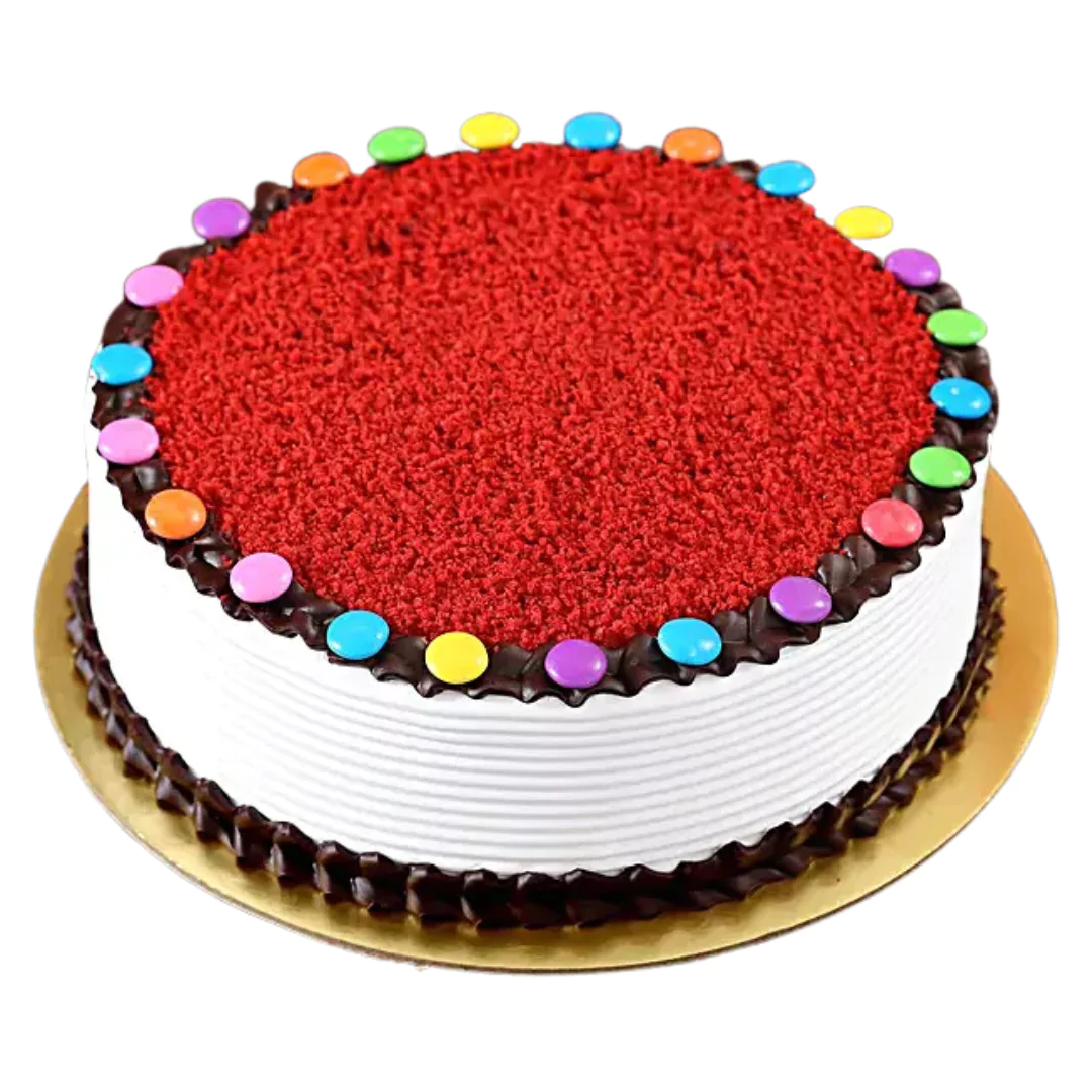 Colourful Gems Velvet Cake