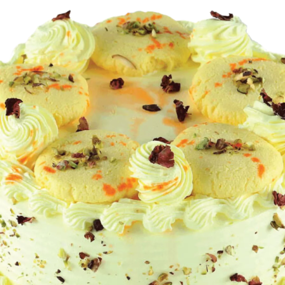Butterscotch & Rasmalai Fusion Cake