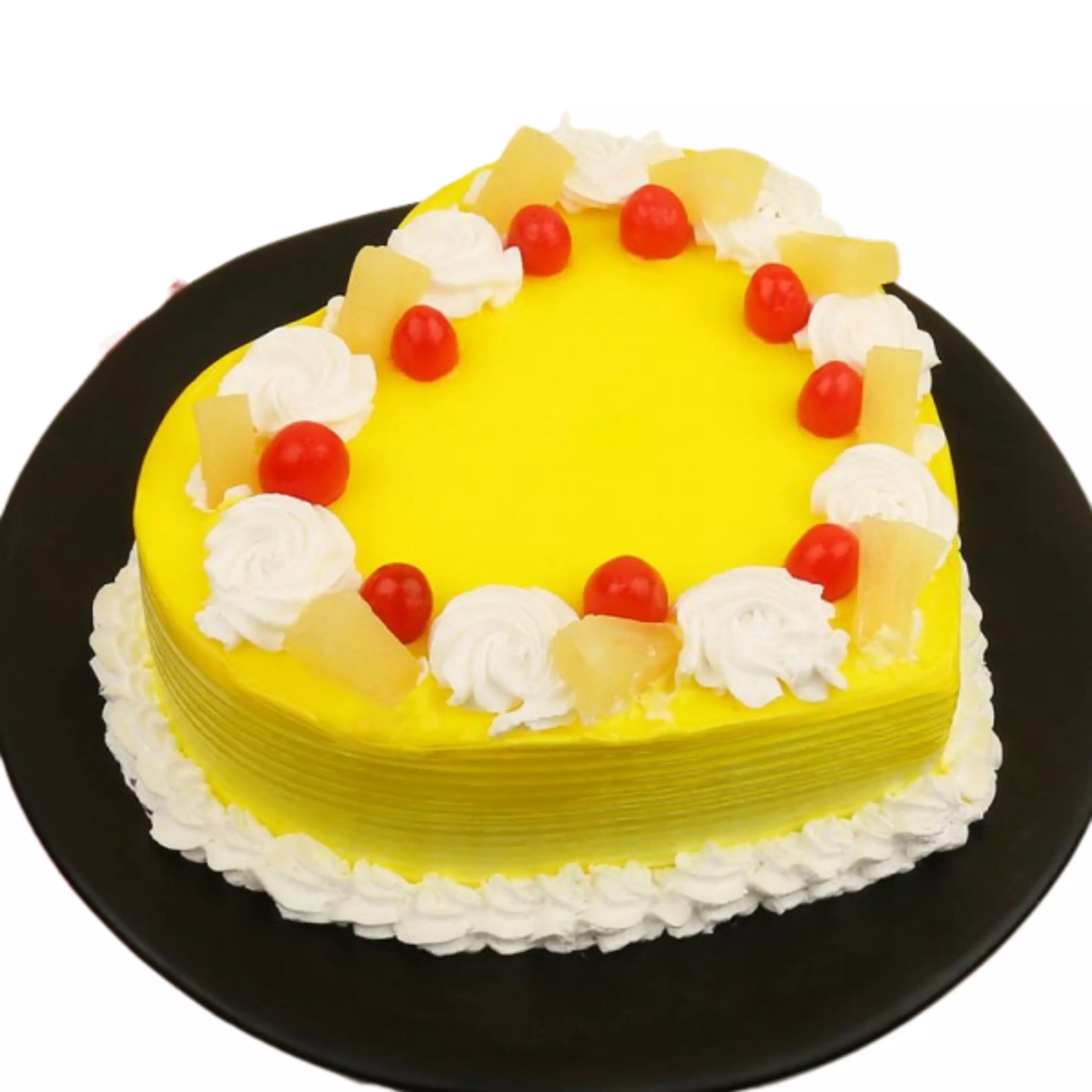 Heart Shaped Pineapple Cake