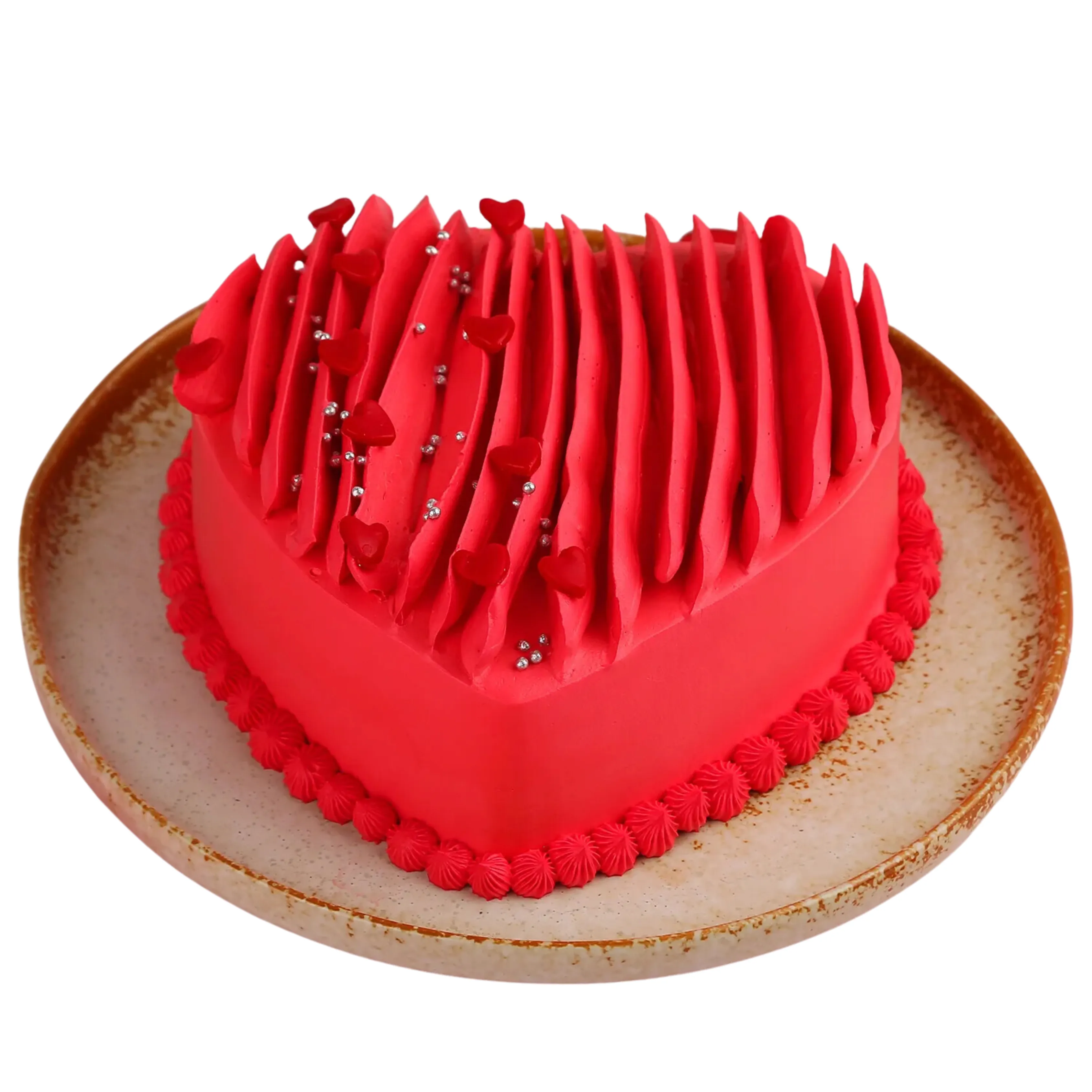 Red Heart Theme Cake