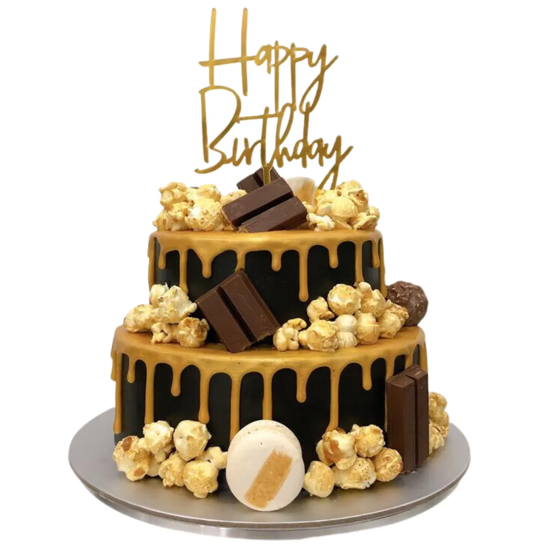Gold Ivory Chocolate Cake