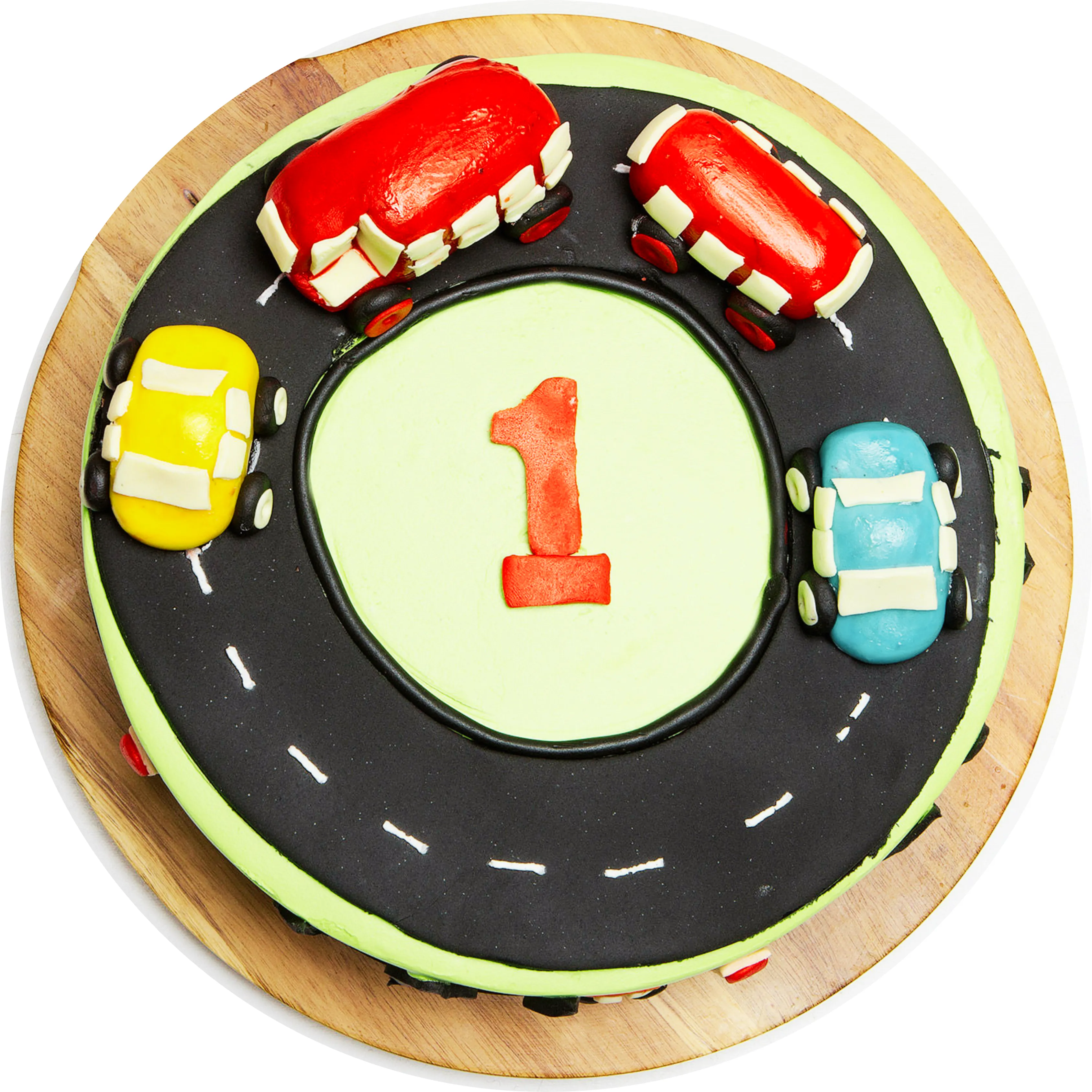 Round Shaped Fondant Cake