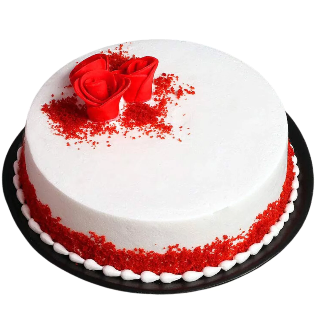 Red Velvet Fresh Cream Birthday Cake