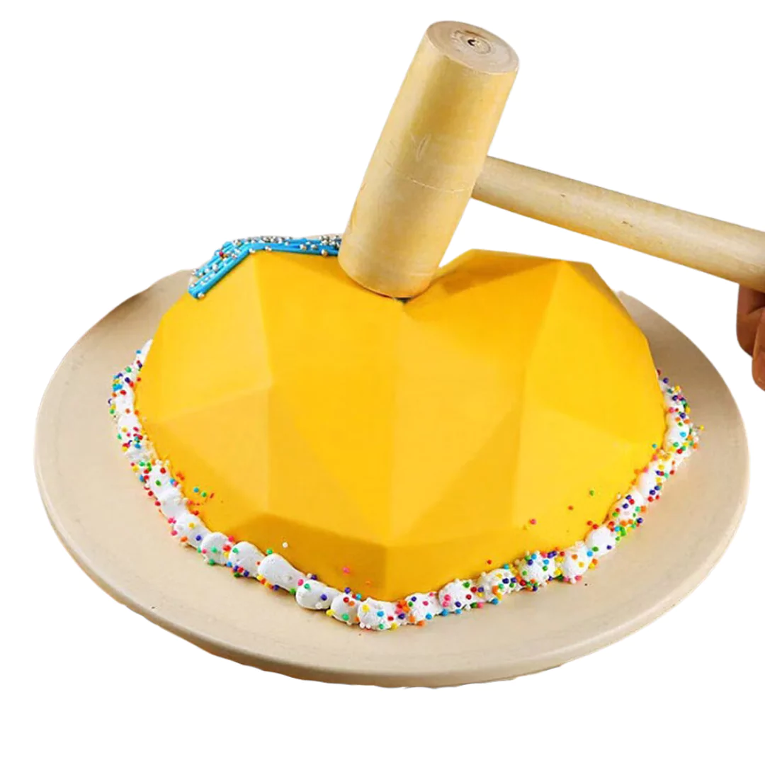 Pineapple Heart Shaped Pinata Cake