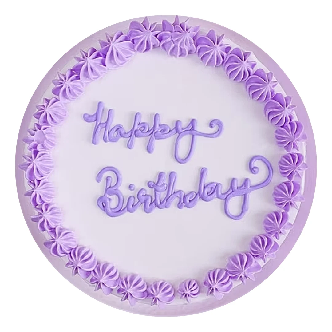 Floral Vanilla Cream Eggless Cake