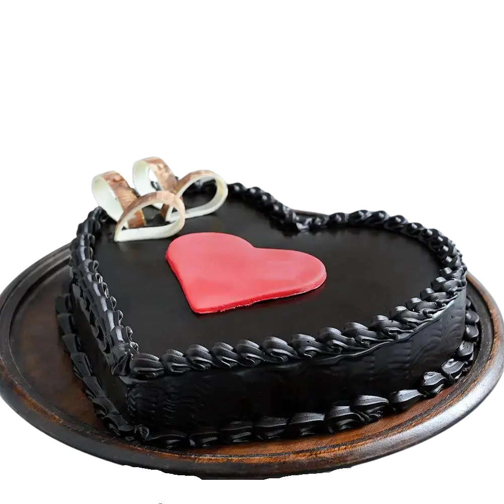 Heart Chocolate Truffle Cake