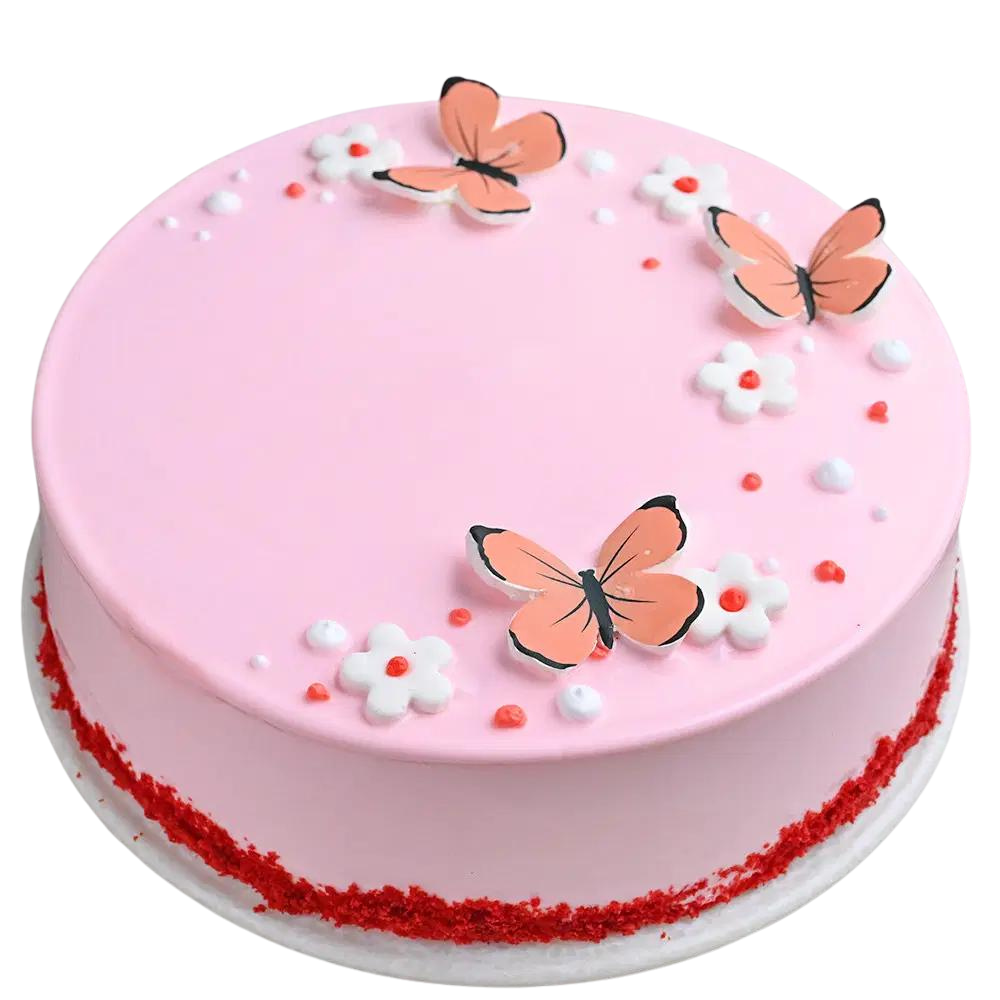 Red Velvet Butterfly Cake