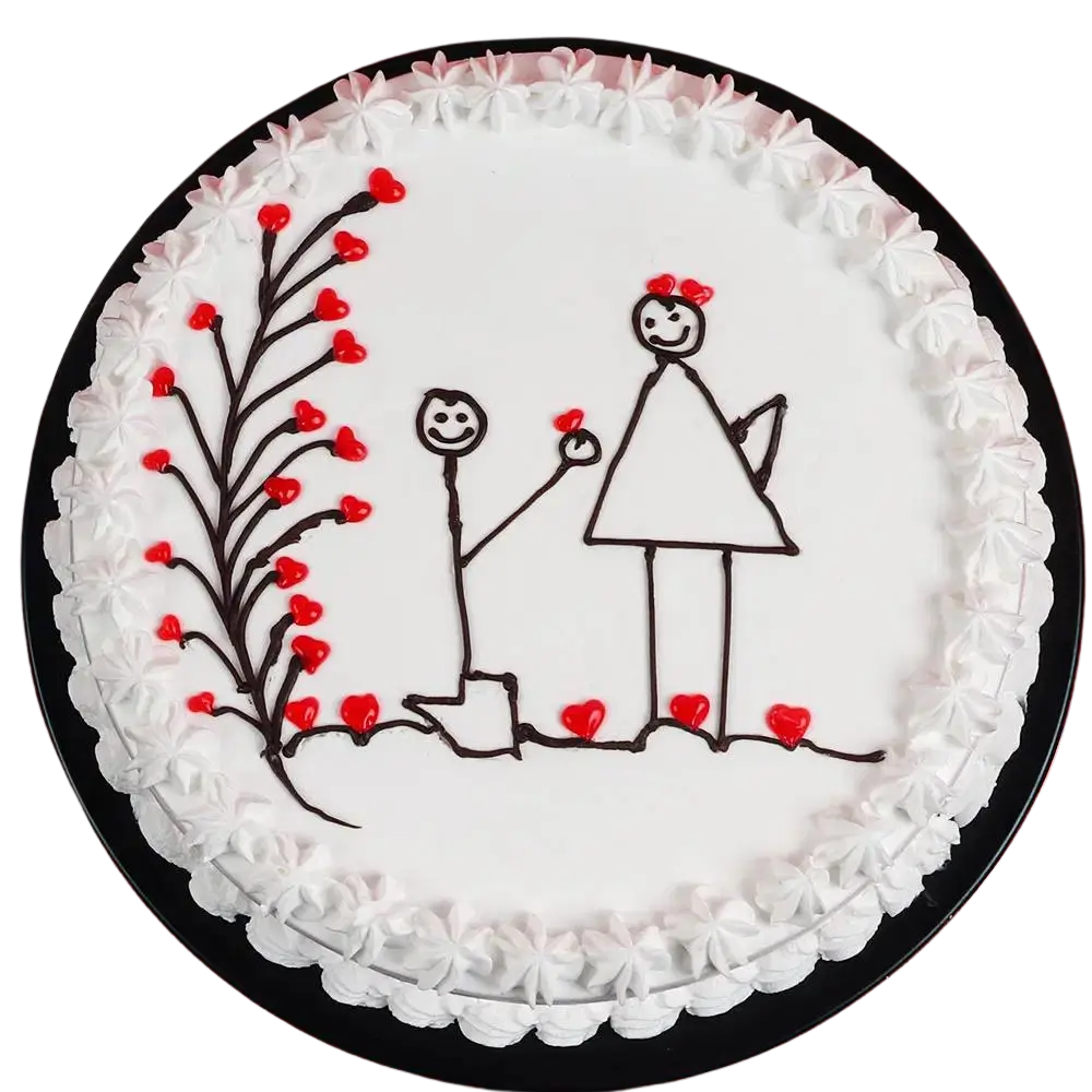 Proposal Round Theme Cake