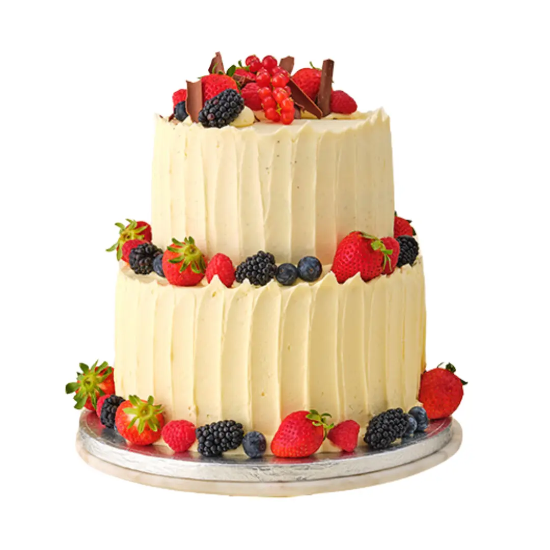 Fruity Layer 2 Tier Vanilla Cake