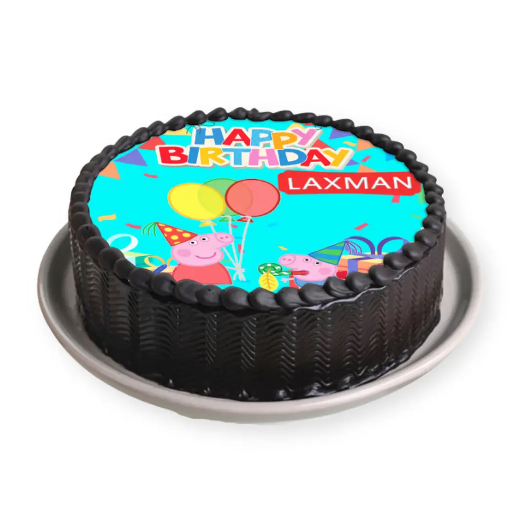 Peppa Pig Photo Cake