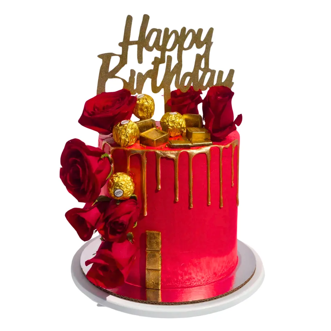 Red Velvet Designer Celebration Cake