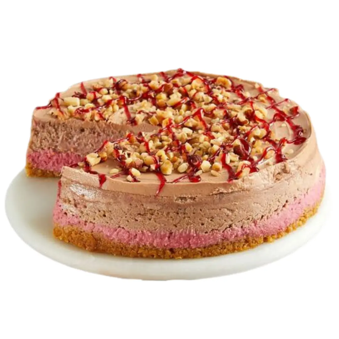 Raspberry Hazelnut Cheesecake