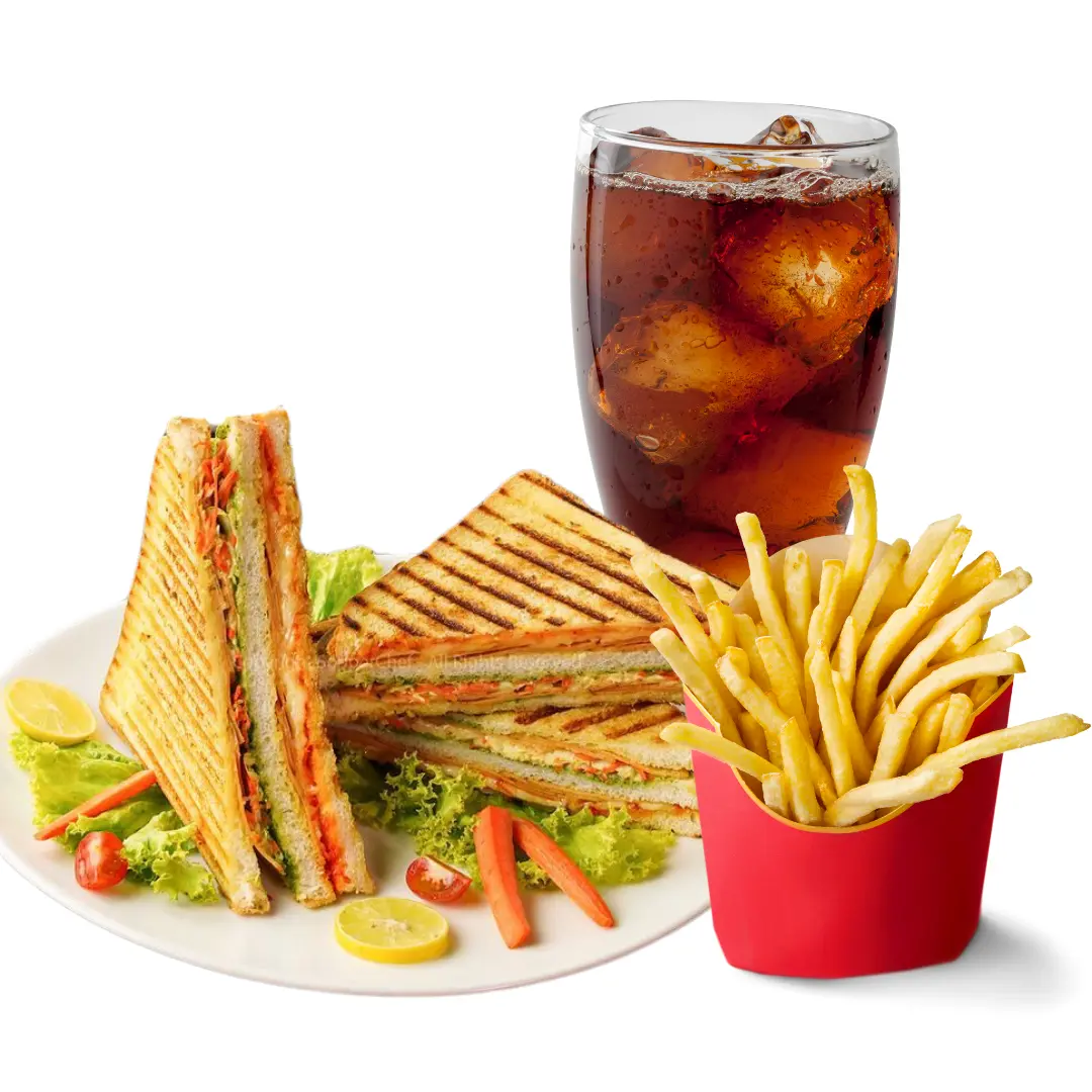 Spl. Veg Grilled Sandwich Combo (BM)